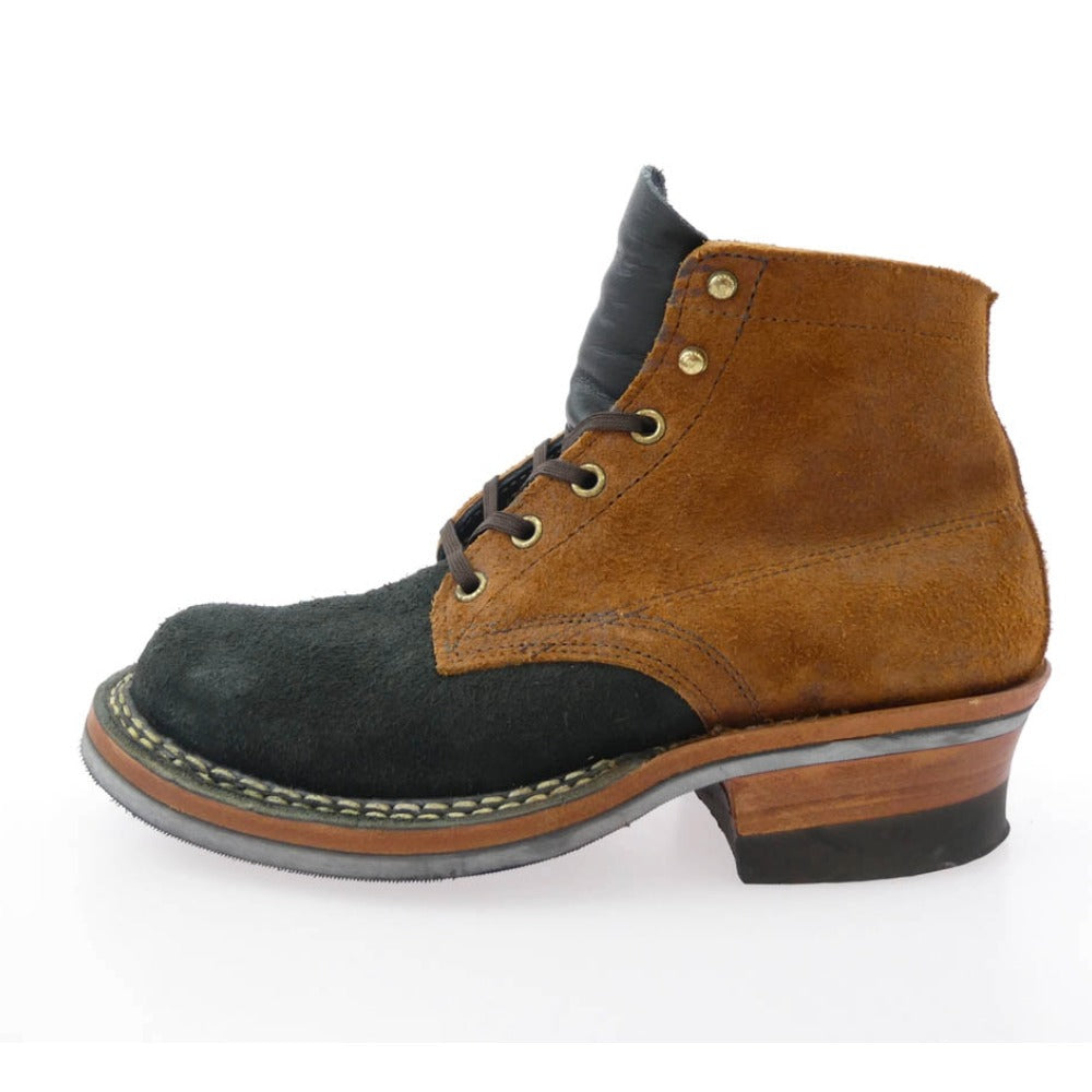 WHITE'S BOOTS ホワイツブーツ SEMI DRESS セミドレス バイカラー スエード ワークブーツ ブラック系 ブラウン系 6D【中古】