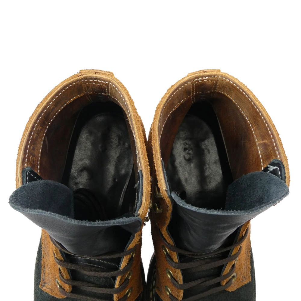 WHITE'S BOOTS ホワイツブーツ SEMI DRESS セミドレス バイカラー スエード ワークブーツ ブラック系 ブラウン系 6D【中古】