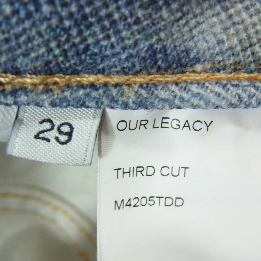 アワーレガシー M4205TDD THIRD CUT Digital Denim サードカット トロンプルイユ 転写 デニムパンツ ジーンズ ライトブルー系 29【中古】