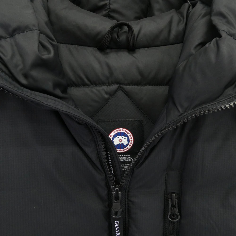 CANADA GOOSE カナダグース 5078M Lodge Hoody ロッジ フーディー ダウンジャケット ブラック系 XS【中古】