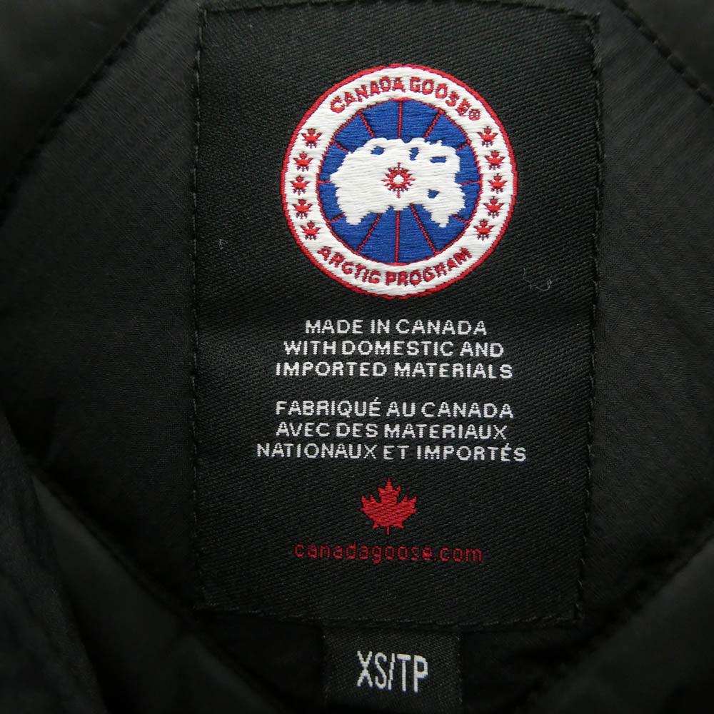 CANADA GOOSE カナダグース 5078M Lodge Hoody ロッジ フーディー ダウンジャケット ブラック系 XS【中古】