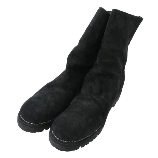 GUIDI グイディ 788V Back Zip High Boots HORSE FULL GRAIN バック ジップ ハイ ブーツ ブラック系 44【極上美品】【中古】