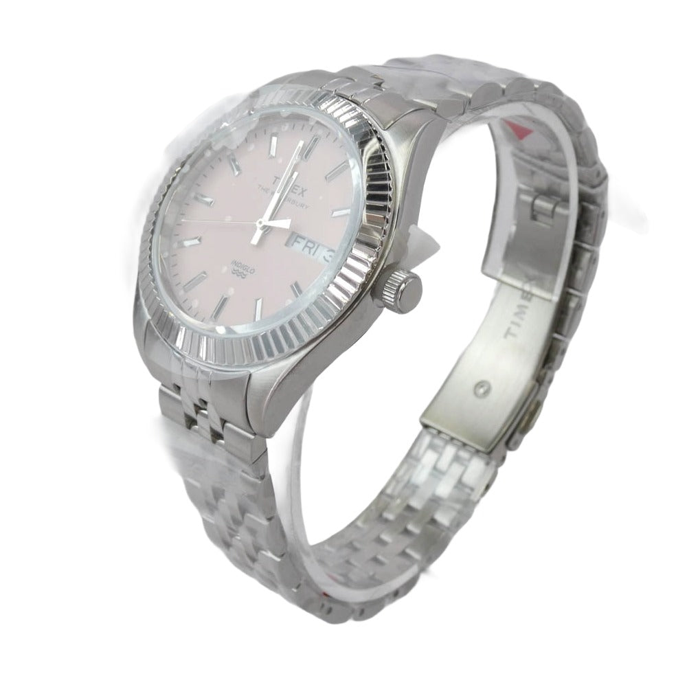 TIMEX タイメックス TW2V66600 Waterbury Legacy ウォーターベリー レガシー クオーツ 腕時計 ウォッチ シルバー系 ピンク系 表記なし【極上美品】【中古】