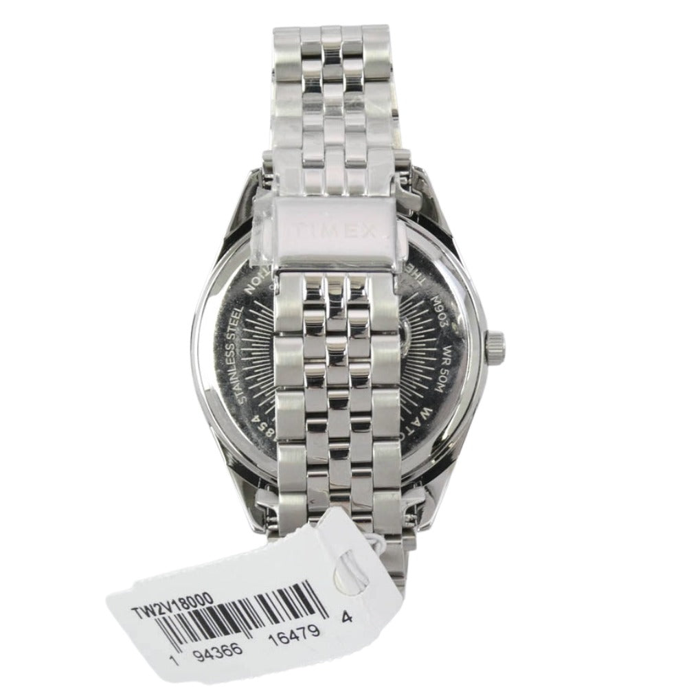 TIMEX タイメックス TW2V18000 Waterbury Legacy ウォーターベリー レガシー クオーツ 腕時計 ウォッチ シルバー系 イエロー系【極上美品】【中古】