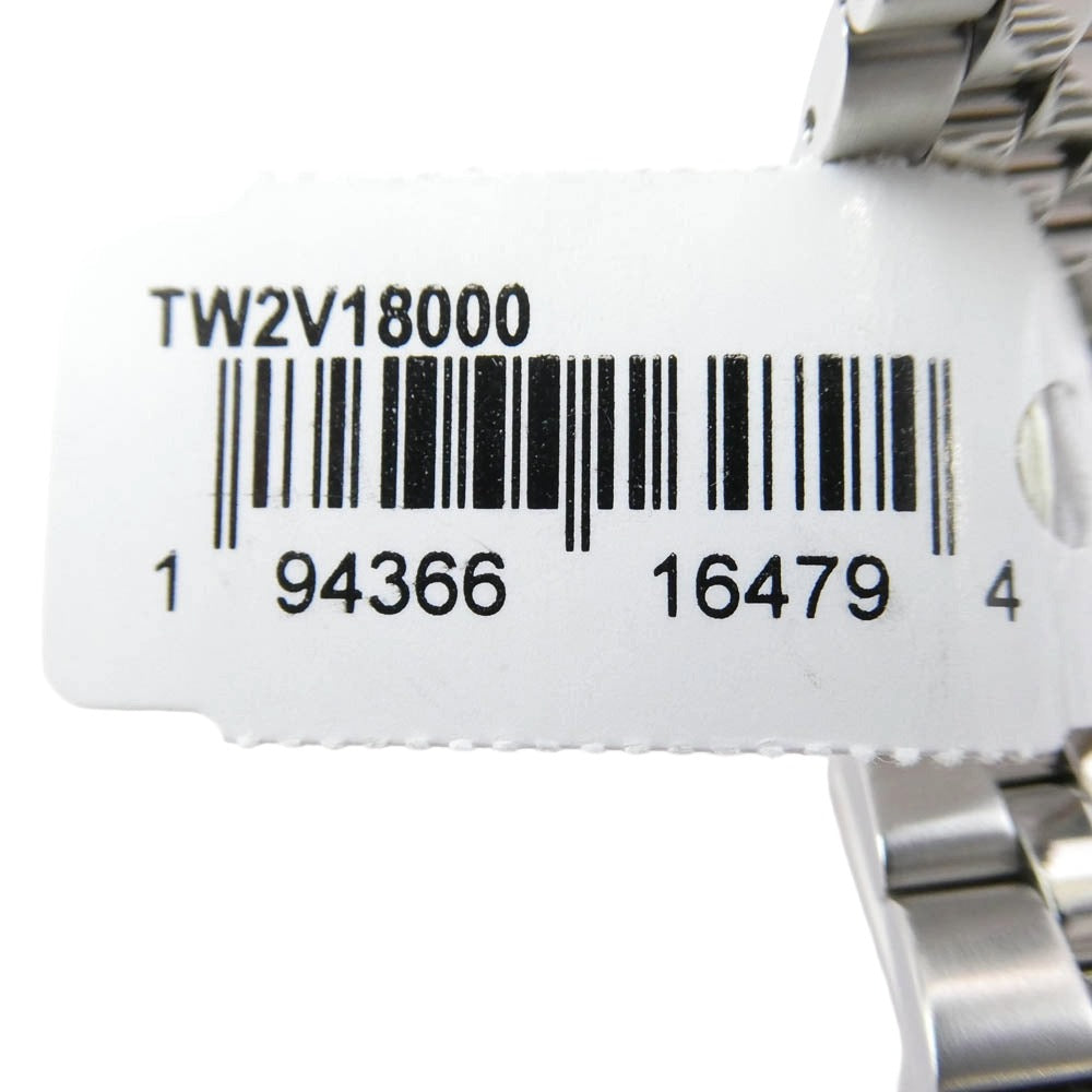 TIMEX タイメックス TW2V18000 Waterbury Legacy ウォーターベリー レガシー クオーツ 腕時計 ウォッチ シルバー系 イエロー系【極上美品】【中古】