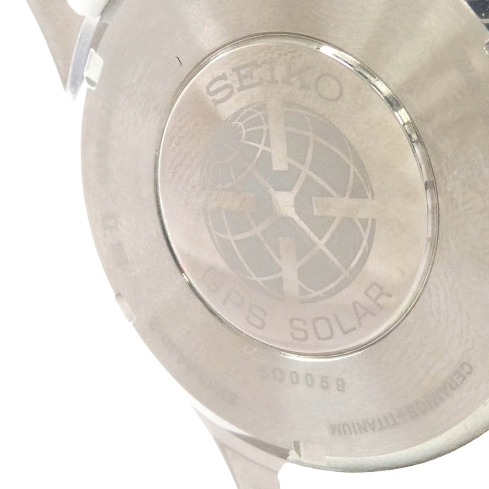 SEIKO セイコー SBXB063 Astron GPS Solar Dual-Time アストロン GPS ソーラー デュアルタイム 時計 ウォッチ ホワイト系【中古】