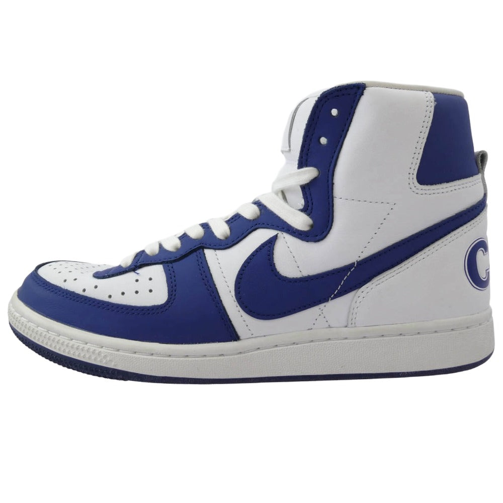 NIKE ナイキ 23SS FD4159-100 COMME DES GARCONS HOMME PLUS コムデギャルソンオムプリュス Terminator High Navy ターミネーター ハイカット スニーカー 27cm【中古】