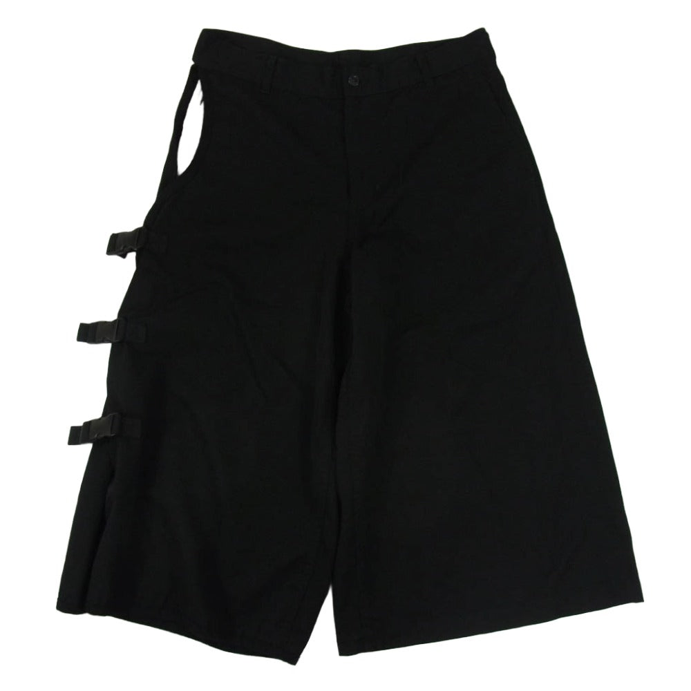 COMME des GARCONS HOMME PLUS コムデギャルソンオムプリュス 10AW AD2010 PF-A001 プロテクション期 サイドアジャスター 袴 クロップドパンツ ブラック系 XS【中古】