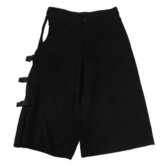 COMME des GARCONS HOMME PLUS コムデギャルソンオムプリュス 10AW AD2010 PF-A001 プロテクション期 サイドアジャスター 袴 クロップドパンツ ブラック系 XS【中古】
