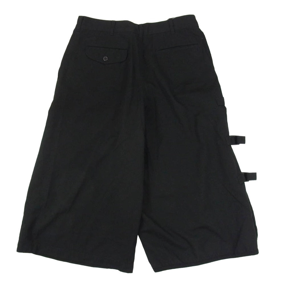 COMME des GARCONS HOMME PLUS コムデギャルソンオムプリュス 10AW AD2010 PF-A001 プロテクション期 サイドアジャスター 袴 クロップドパンツ ブラック系 XS【中古】