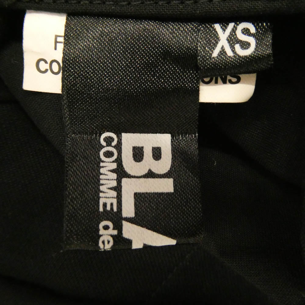 BLACK COMME des GARCONS ブラックコムデギャルソン AD2022 1K-A008 ベルベット切替 吊りスカート ジャンプスカート ブラック系 ピンク系 XS【中古】