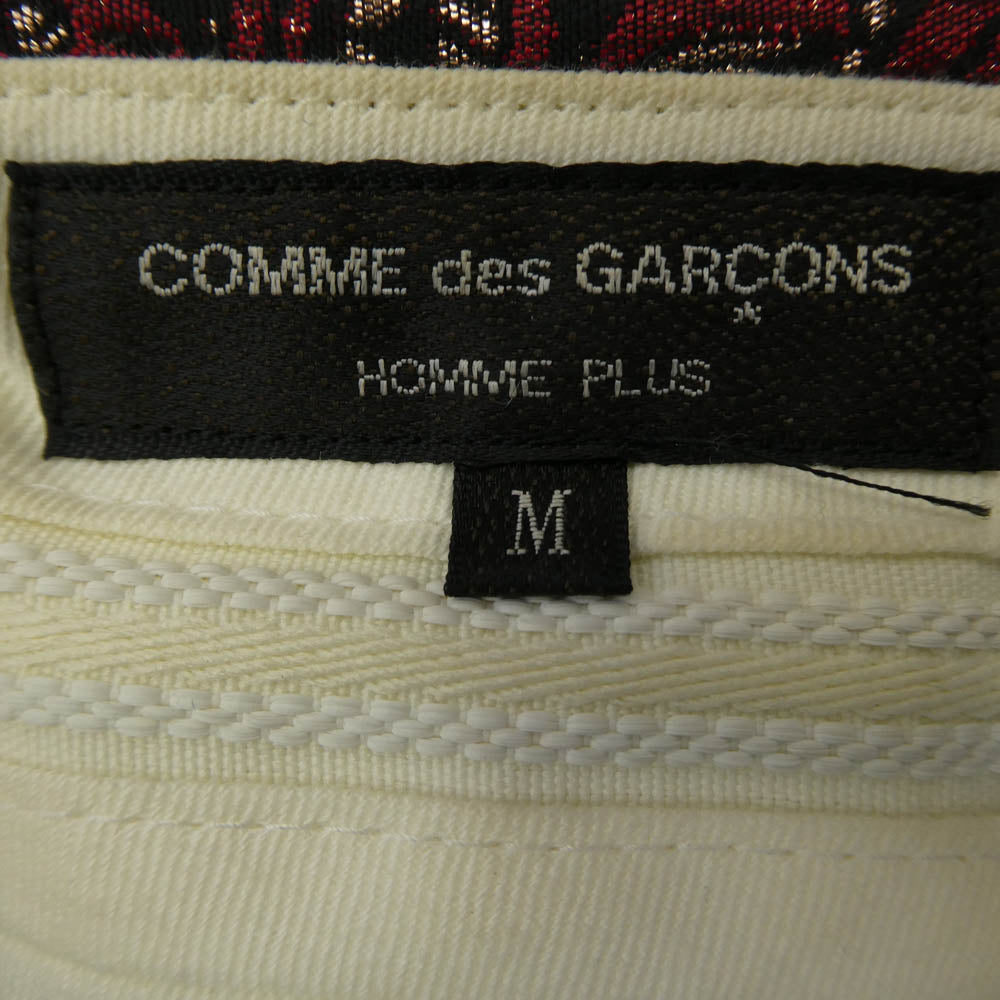 COMME des GARCONS HOMME PLUS コムデギャルソンオムプリュス 16AW AD2016 PR-P071 甲冑 総柄 ジャガード 2タック ワイド ショートパンツ ショーツ レッド系 M【中古】