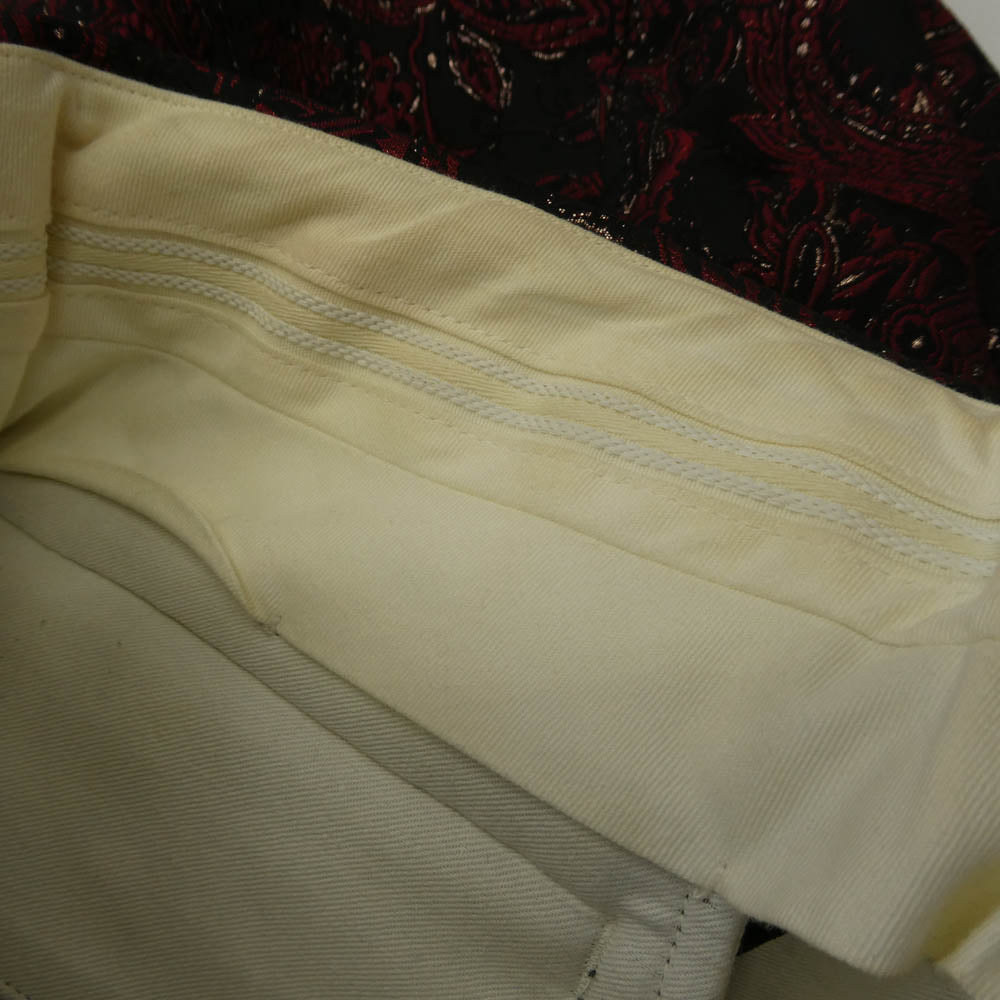 COMME des GARCONS HOMME PLUS コムデギャルソンオムプリュス 16AW AD2016 PR-P071 甲冑 総柄 ジャガード 2タック ワイド ショートパンツ ショーツ レッド系 M【中古】