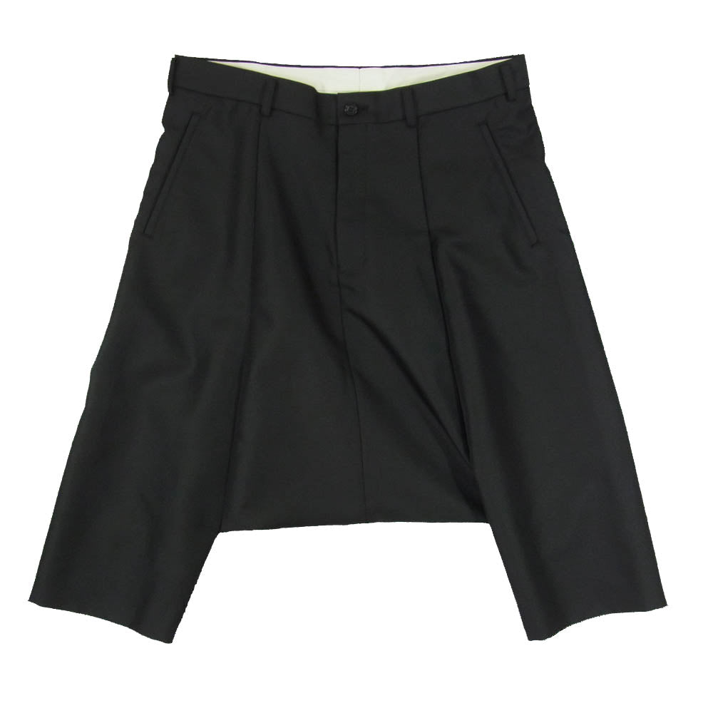 COMME des GARCONS HOMME PLUS コムデギャルソンオムプリュス 25SS AD2024 PO-P038 polyester twill sarouel pants ポリエステルツイル サルエルパンツ ブラック系 S【美品】【中古】