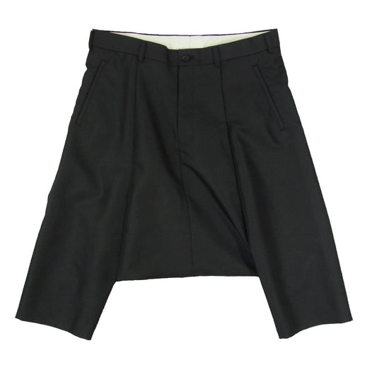 COMME des GARCONS HOMME PLUS コムデギャルソンオムプリュス 25SS AD2024 PO-P038 polyester twill sarouel pants ポリエステルツイル サルエルパンツ ブラック系 S【美品】【中古】