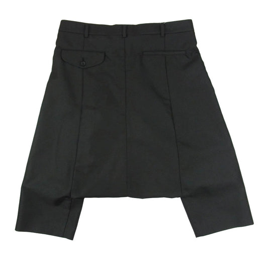 COMME des GARCONS HOMME PLUS コムデギャルソンオムプリュス 25SS AD2024 PO-P038 polyester twill sarouel pants ポリエステルツイル サルエルパンツ ブラック系 S【美品】【中古】