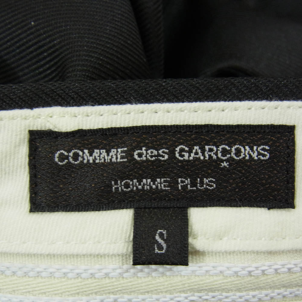 COMME des GARCONS HOMME PLUS コムデギャルソンオムプリュス 25SS AD2024 PO-P038 polyester twill sarouel pants ポリエステルツイル サルエルパンツ ブラック系 S【美品】【中古】