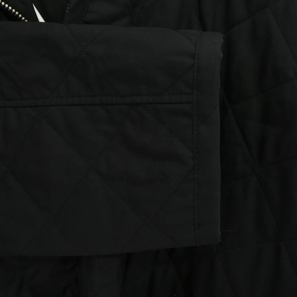 COMME des GARCONS コムデギャルソン 24AW FO-J524 SHIRT × Lavenham ラベンハム FO-J524 捻じれ アシンメトリー キルティング フーデッド ジャケット ブラック系 M【中古】