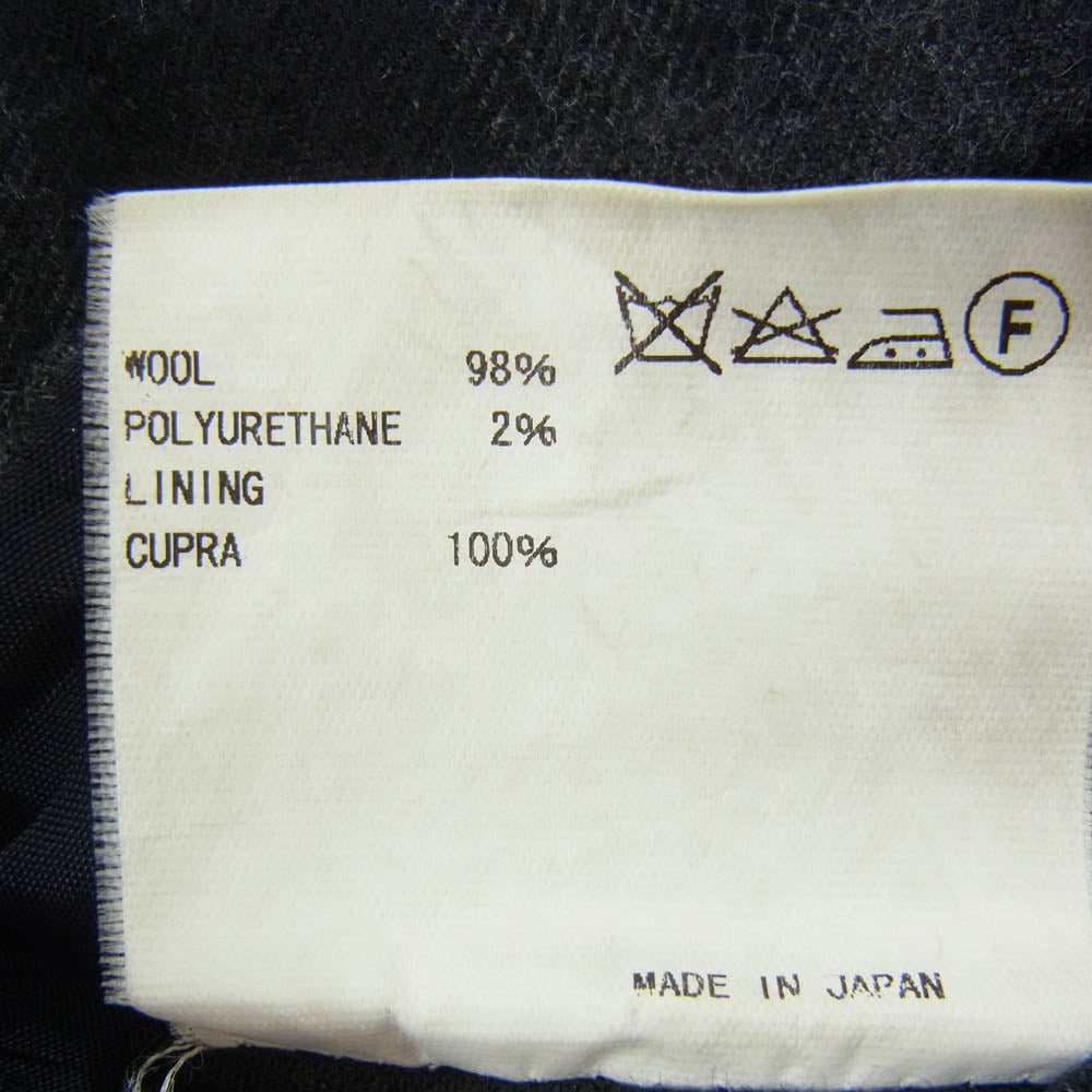 kolor カラー 15AW 15WCM-P20144S チェック柄 ウール テーパード スラックスパンツ ブラック系 2【中古】