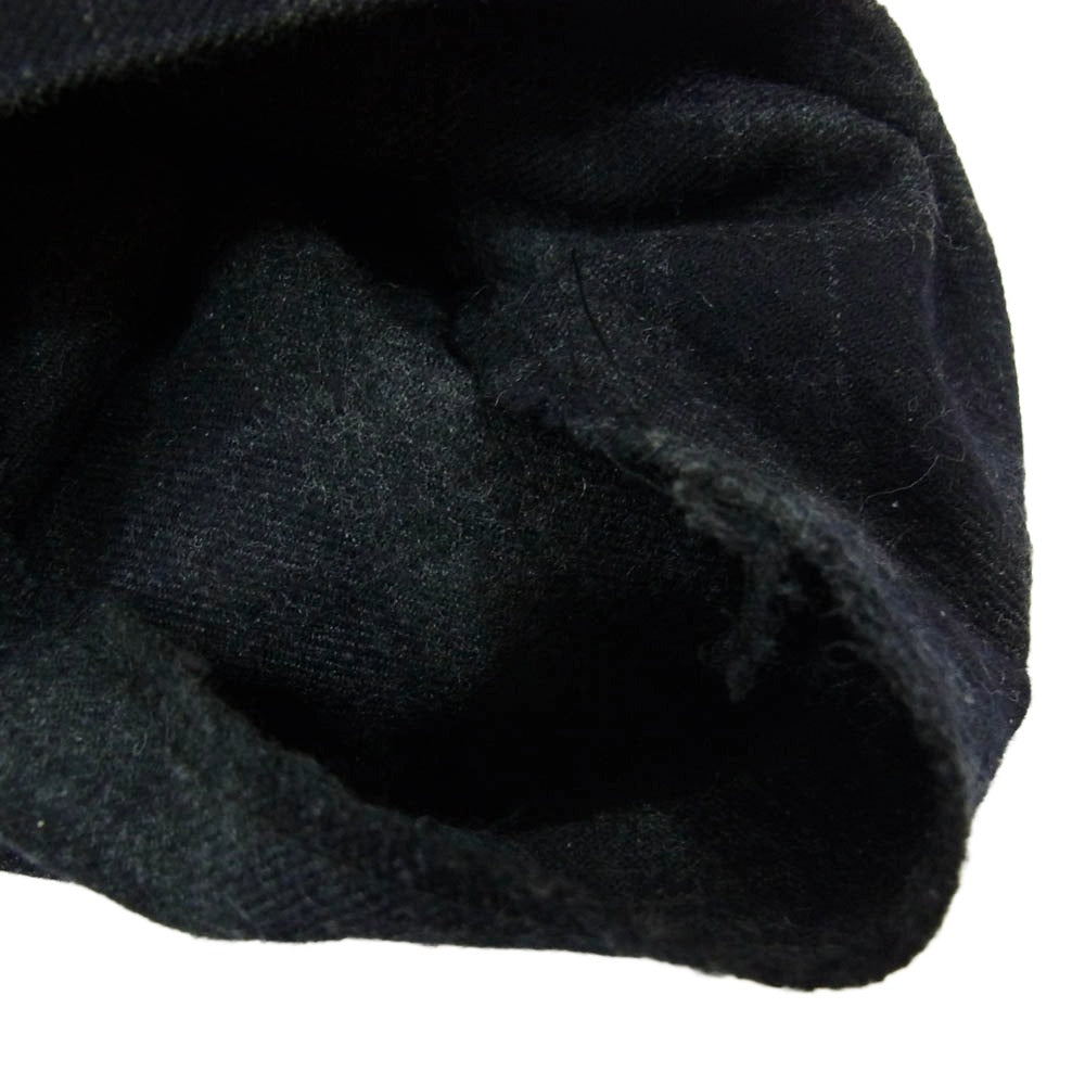 kolor カラー 15AW 15WCM-P20144S チェック柄 ウール テーパード スラックスパンツ ブラック系 2【中古】