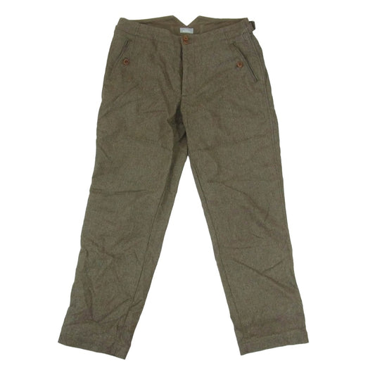 kolor カラー 14AW 14WBM-P03132 BEACON ビーコン ウール サイドアジャスター テーパード スラックスパンツ グリーン系 1【中古】