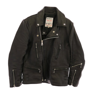 Lewis Leathers ルイスレザー 402T 英国製 Lightning ライトニング ブリティッシュシープスキン ライダースジャケット ブラック系 38【中古】
