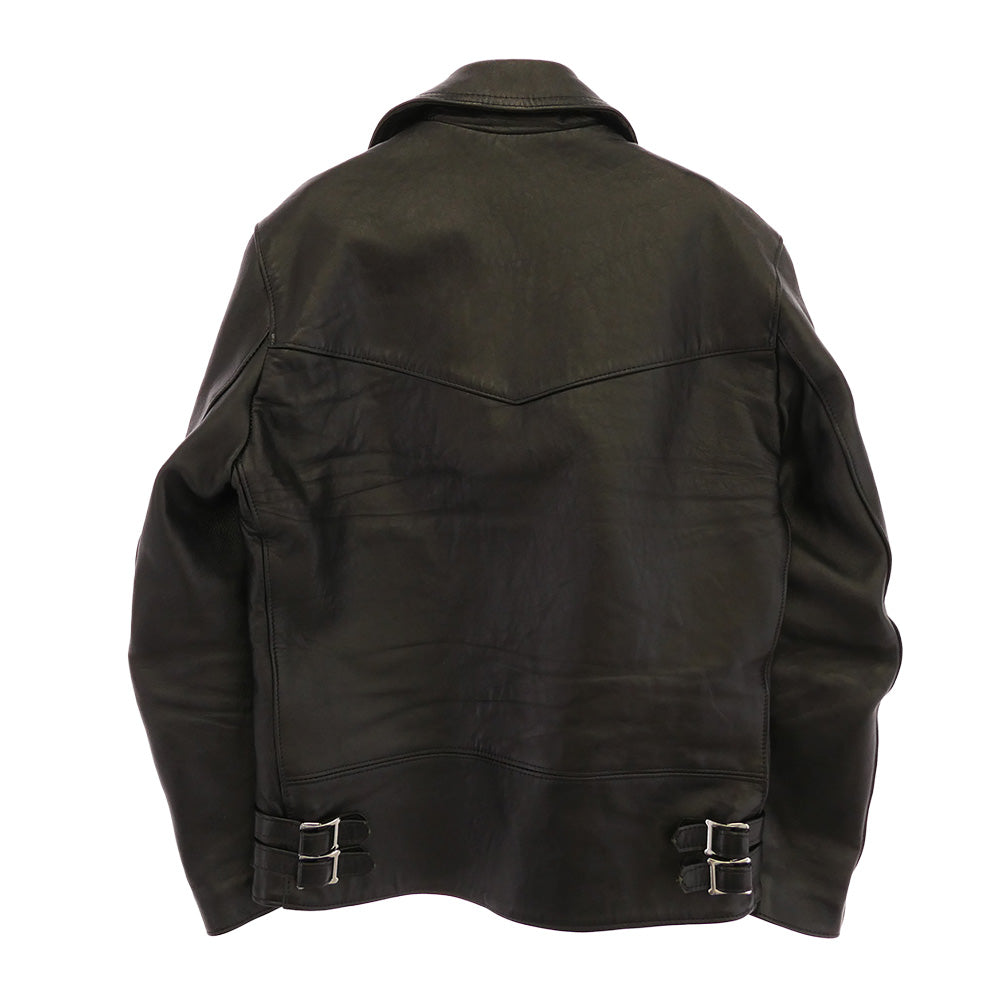 Lewis Leathers ルイスレザー 402T 英国製 Lightning ライトニング ブリティッシュシープスキン ライダースジャケット ブラック系 38【中古】