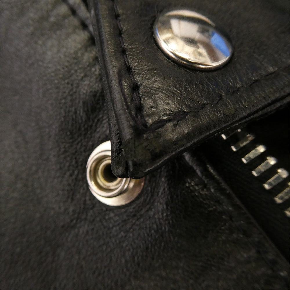 Lewis Leathers ルイスレザー 402T 英国製 Lightning ライトニング ブリティッシュシープスキン ライダースジャケット ブラック系 38【中古】