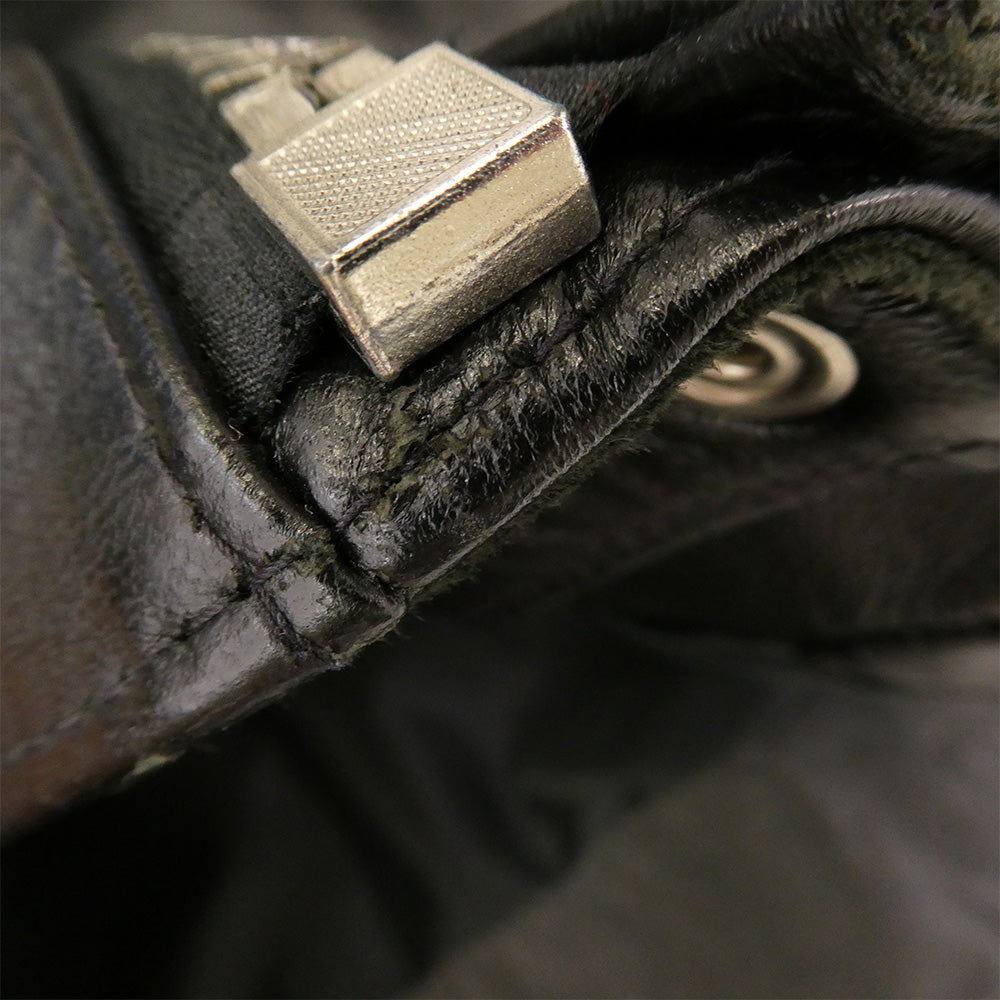 Lewis Leathers ルイスレザー 402T 英国製 Lightning ライトニング ブリティッシュシープスキン ライダースジャケット ブラック系 38【中古】