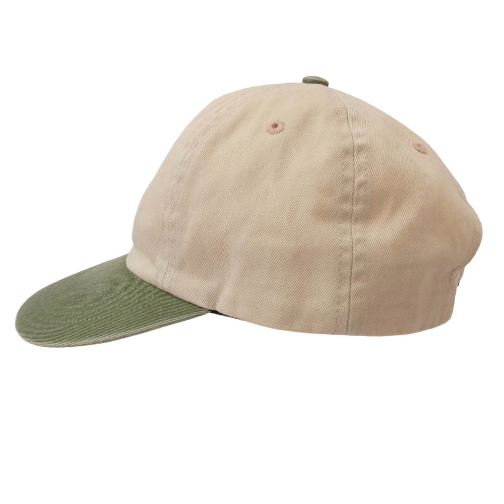 Supreme シュプリーム 25AW Pigment Coated 2-Tone S Logo 6-Panel Cap ピグメントコーテッド ツートーン Sロゴ刺繍 6パネル デニムキャップ 帽子 ピンク グリーン系 ベビーピンク系 ONE SIZE(58cm)【新古品】【未使用】【中古】