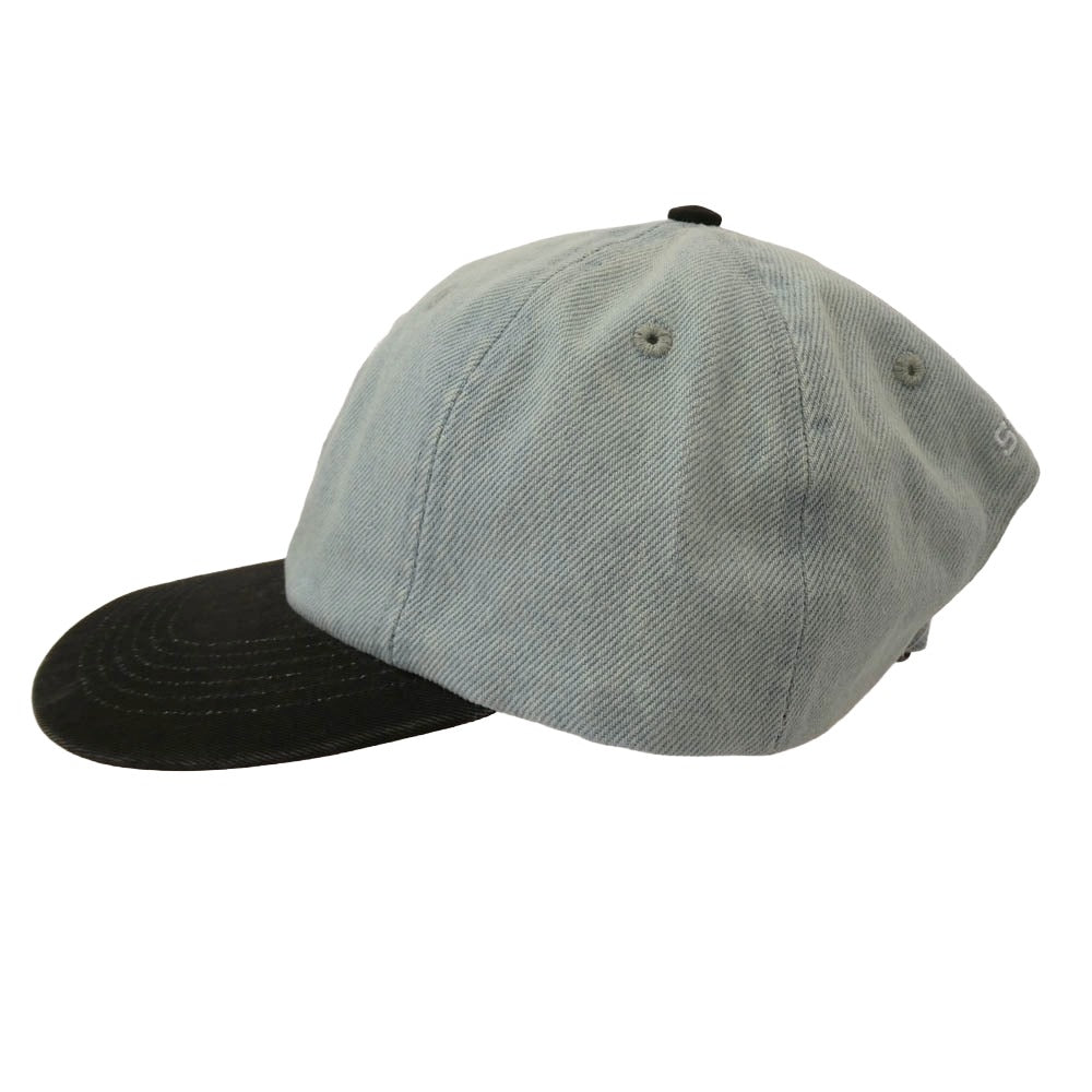 Supreme シュプリーム 25AW Pigment Coated 2-Tone S Logo 6-Panel Cap ピグメントコーテッド ツートーン Sロゴ刺繍 6パネル デニムキャップ 帽子 ブルー インディゴブルー系 ONE SIZE(58cm)【新古品】【未使用】【中古】
