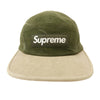 Supreme シュプリーム 25AW 2-Tone Moleskin Camp Cap ツートン モールスキン キャンプキャップ 帽子 モスグリーン系 ベージュ系 ONE SIZE(58cm)【新古品】【未使用】【中古】