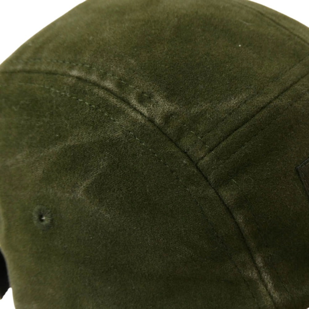 Supreme シュプリーム 25AW 2-Tone Moleskin Camp Cap ツートン モールスキン キャンプキャップ 帽子 モスグリーン系 ベージュ系 ONE SIZE(58cm)【新古品】【未使用】【中古】