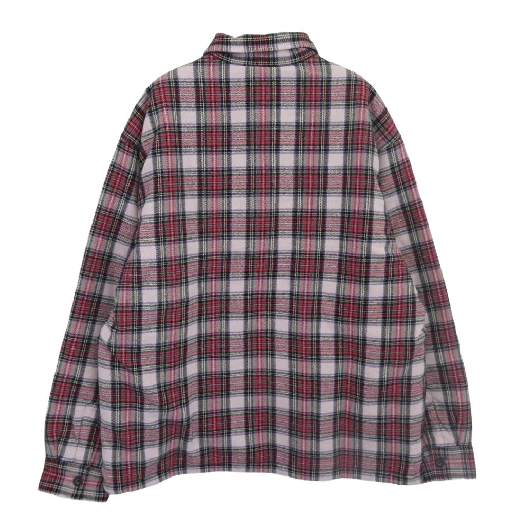 Supreme シュプリーム 25AW Thermal Lined Zip Up Flannel Shirt サーマル ラインド ジップ アップ フランネル シャツジャケット レッド系 M【極上美品】【中古】