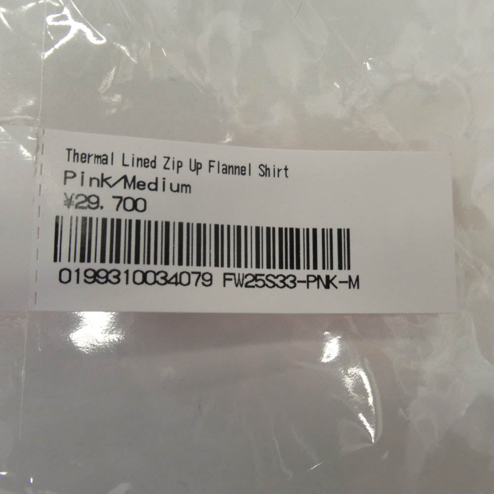 Supreme シュプリーム 25AW Thermal Lined Zip Up Flannel Shirt サーマル ラインド ジップ アップ フランネル シャツジャケット レッド系 M【極上美品】【中古】