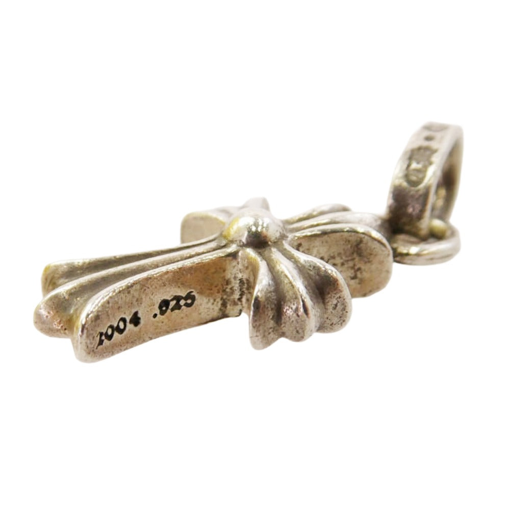 CHROME HEARTS クロムハーツ（原本無） CRS BBYFAT P BLKDIA ベイビーファットクロス パヴェブラックダイヤ ペンダントトップ シルバー系【中古】