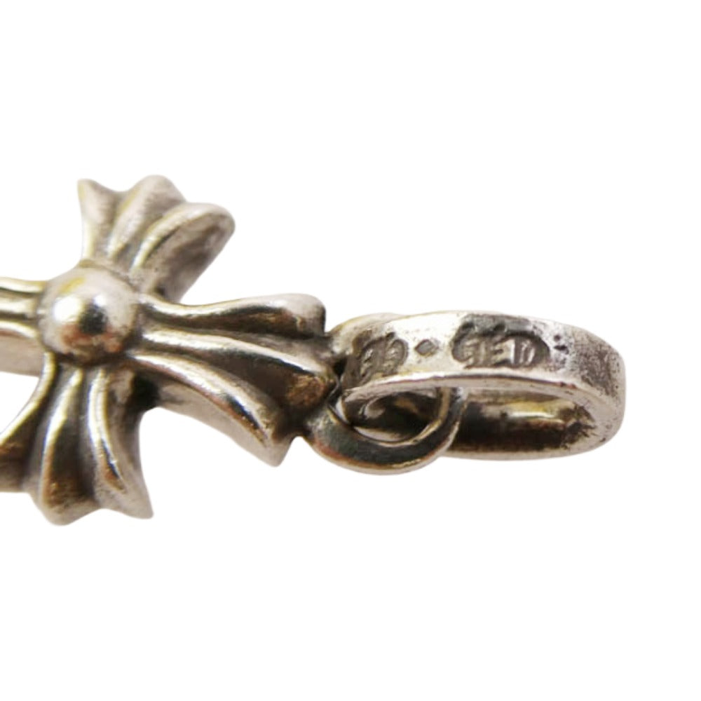 CHROME HEARTS クロムハーツ（原本無） CRS BBYFAT P BLKDIA ベイビーファットクロス パヴェブラックダイヤ ペンダントトップ シルバー系【中古】