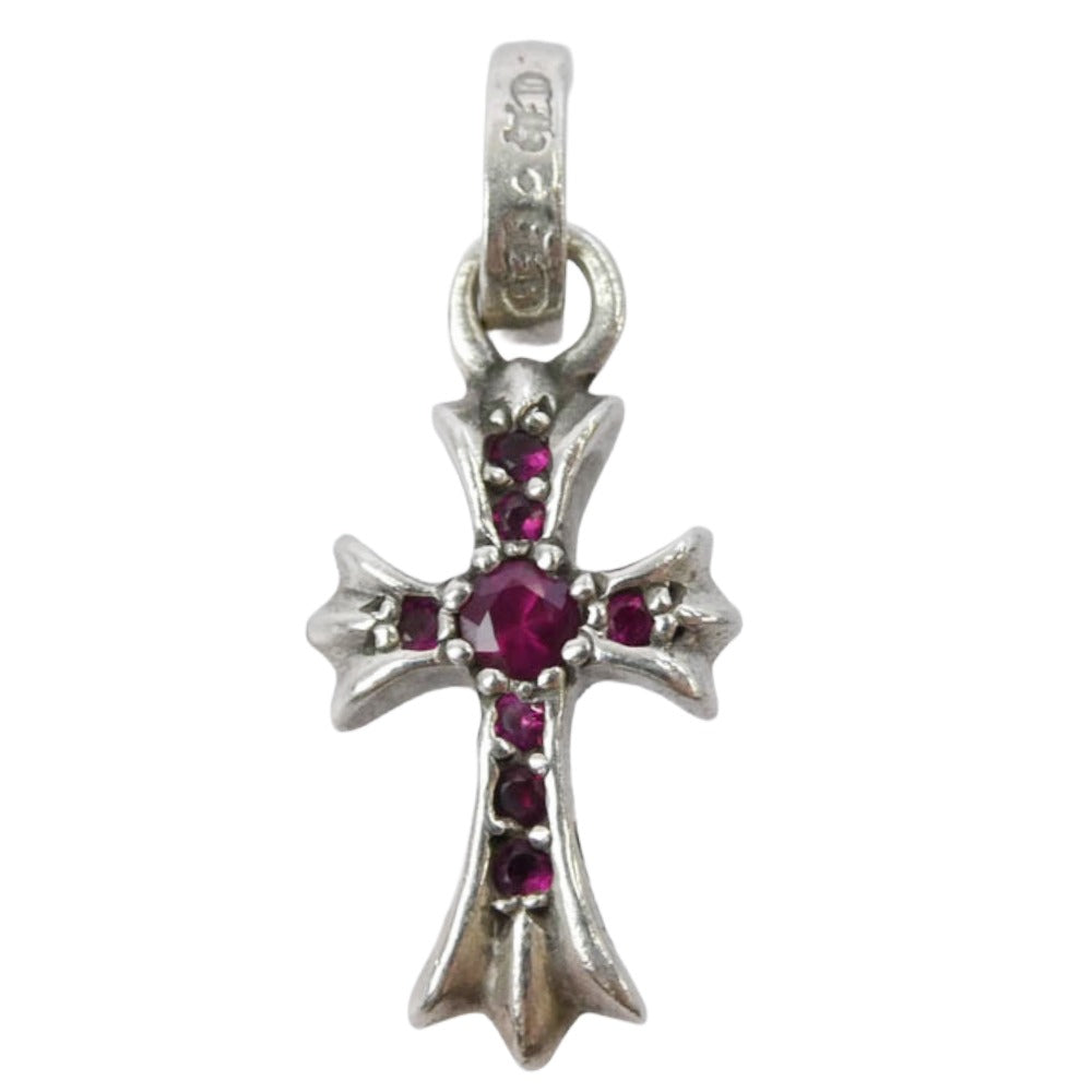 CHROME HEARTS クロムハーツ（原本無） CRS BBYFAT P P/SAP ベイビーファット パヴェピンクサファイア ペンダントトップ シルバー系【中古】