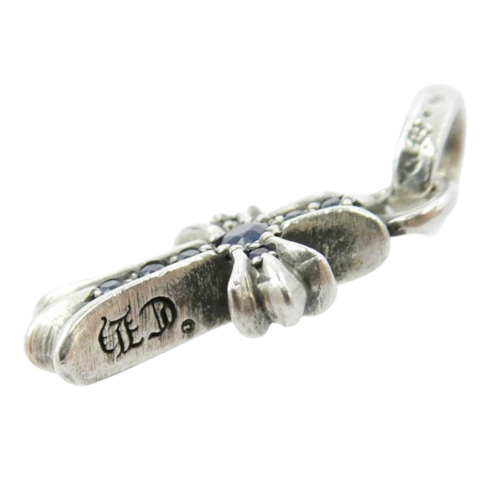 CHROME HEARTS クロムハーツ（原本無） CRS BBYFAT P SAP ベイビーファット パヴェサファイア ペンダントトップ シルバー系【中古】