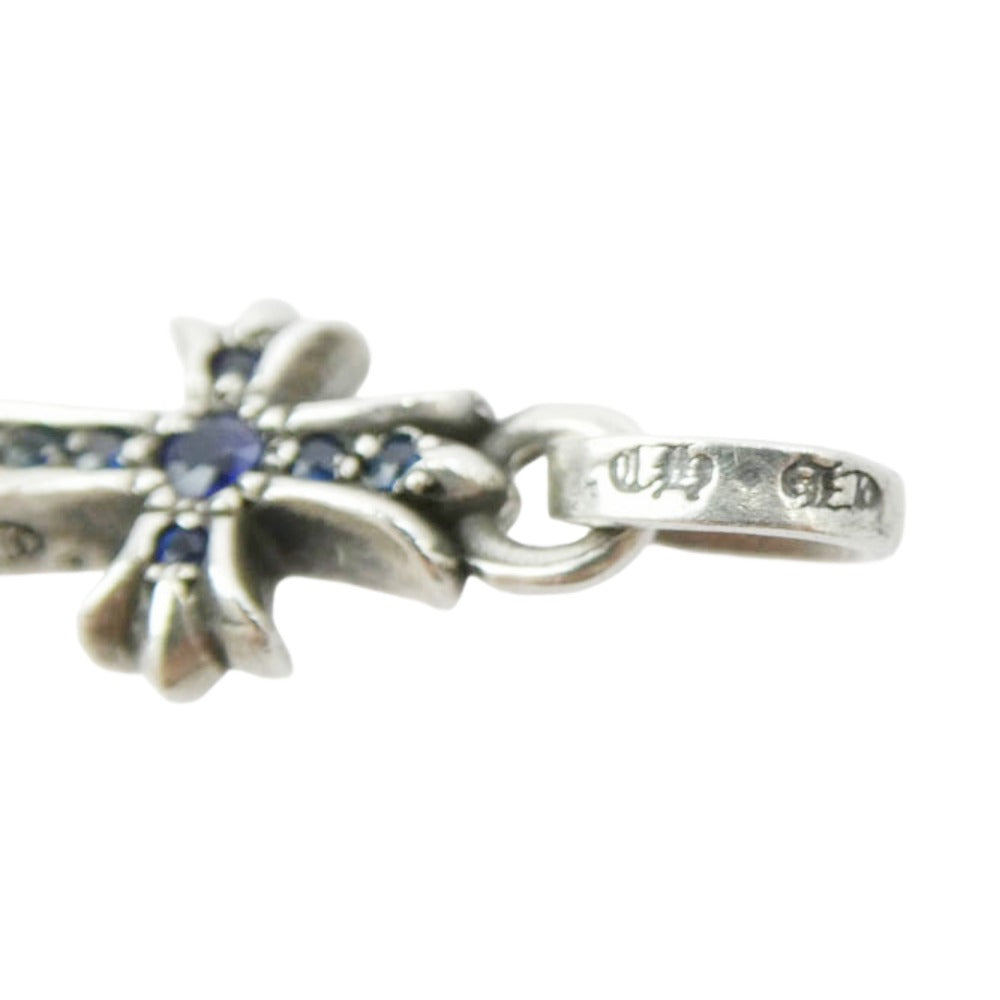 CHROME HEARTS クロムハーツ（原本無） CRS BBYFAT P SAP ベイビーファット パヴェサファイア ペンダントトップ シルバー系【中古】