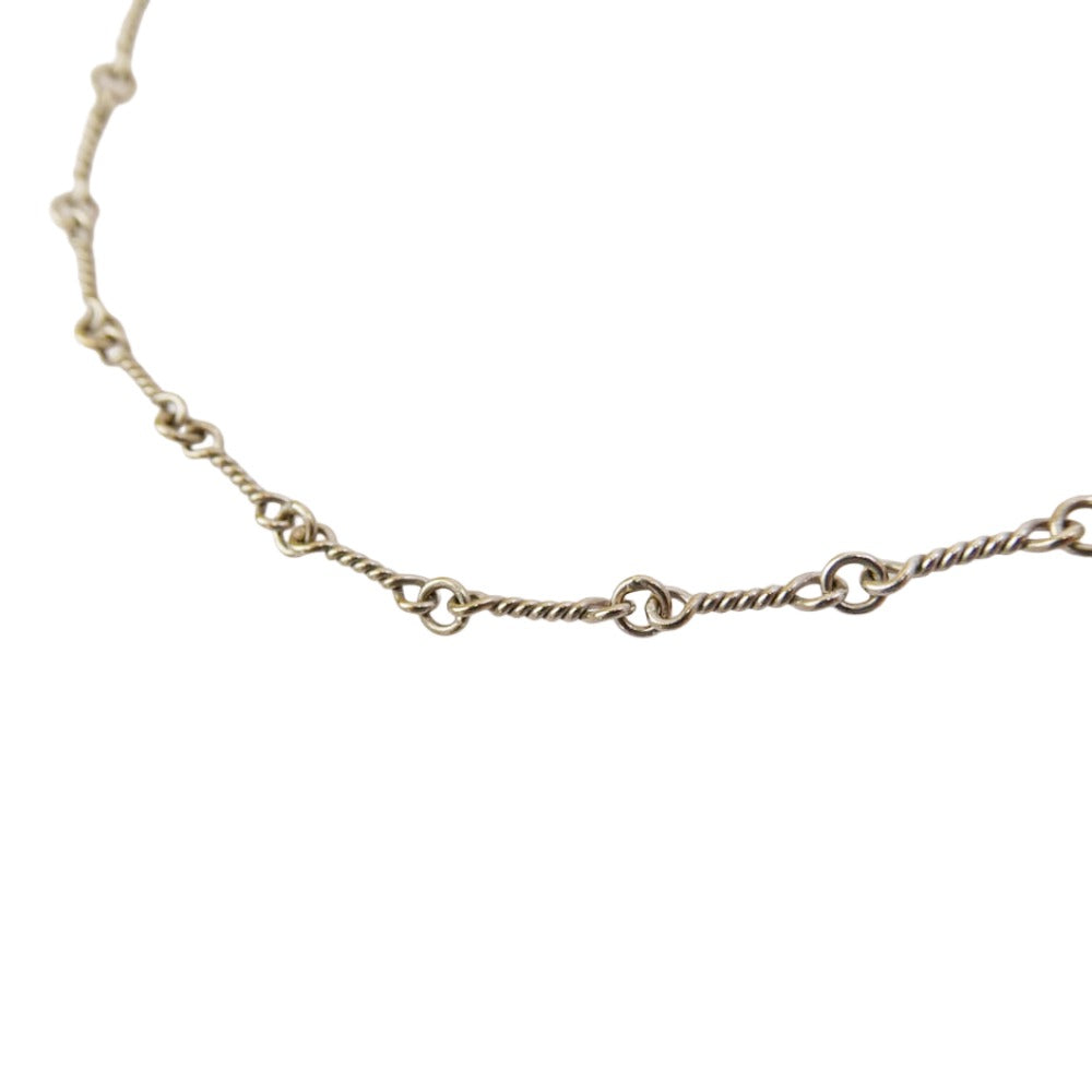 CHROME HEARTS クロムハーツ（原本無） 18KWG NECKCHAIN T18 ツイストチェーン 18inch 18インチ シルバー系【中古】