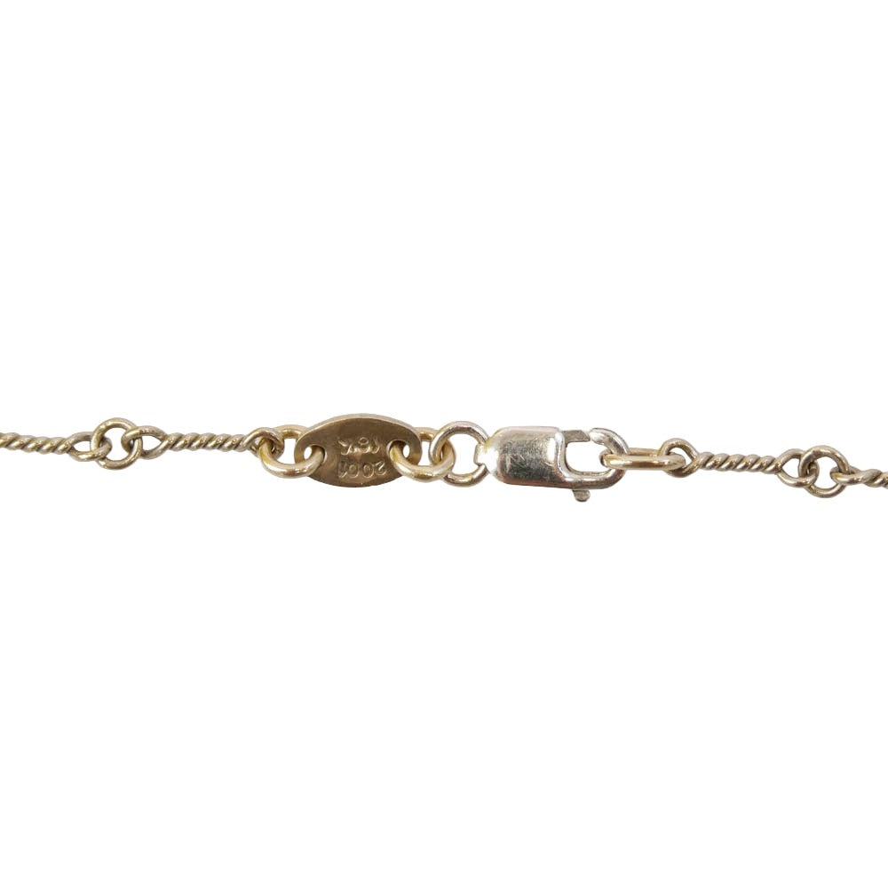 CHROME HEARTS クロムハーツ（原本無） 18KWG NECKCHAIN T18 ツイストチェーン 18inch 18インチ シルバー系【中古】