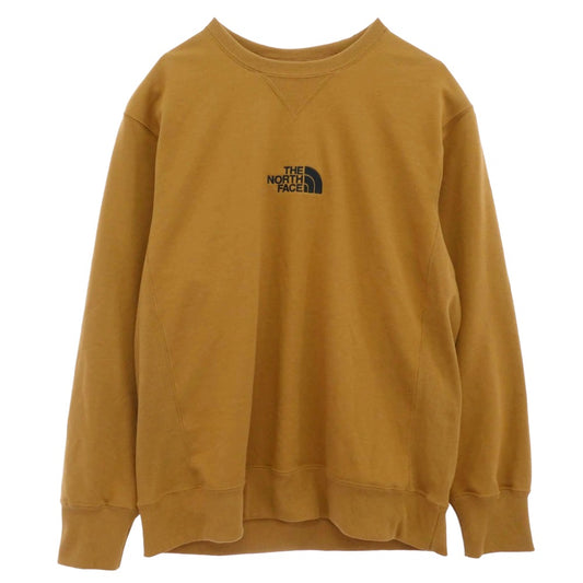 THE NORTH FACE ノースフェイス NT62131X ロゴ クルーネック スウェット ブラウン系 XL【中古】