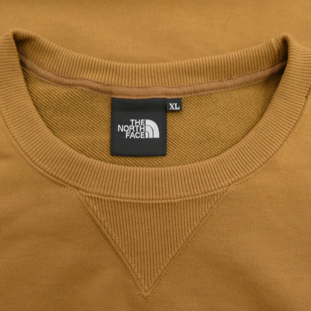 THE NORTH FACE ノースフェイス NT62131X ロゴ クルーネック スウェット ブラウン系 XL【中古】