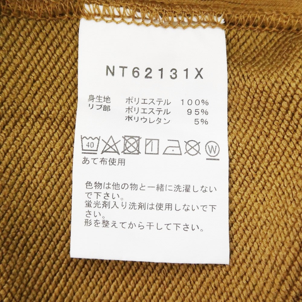 THE NORTH FACE ノースフェイス NT62131X ロゴ クルーネック スウェット ブラウン系 XL【中古】