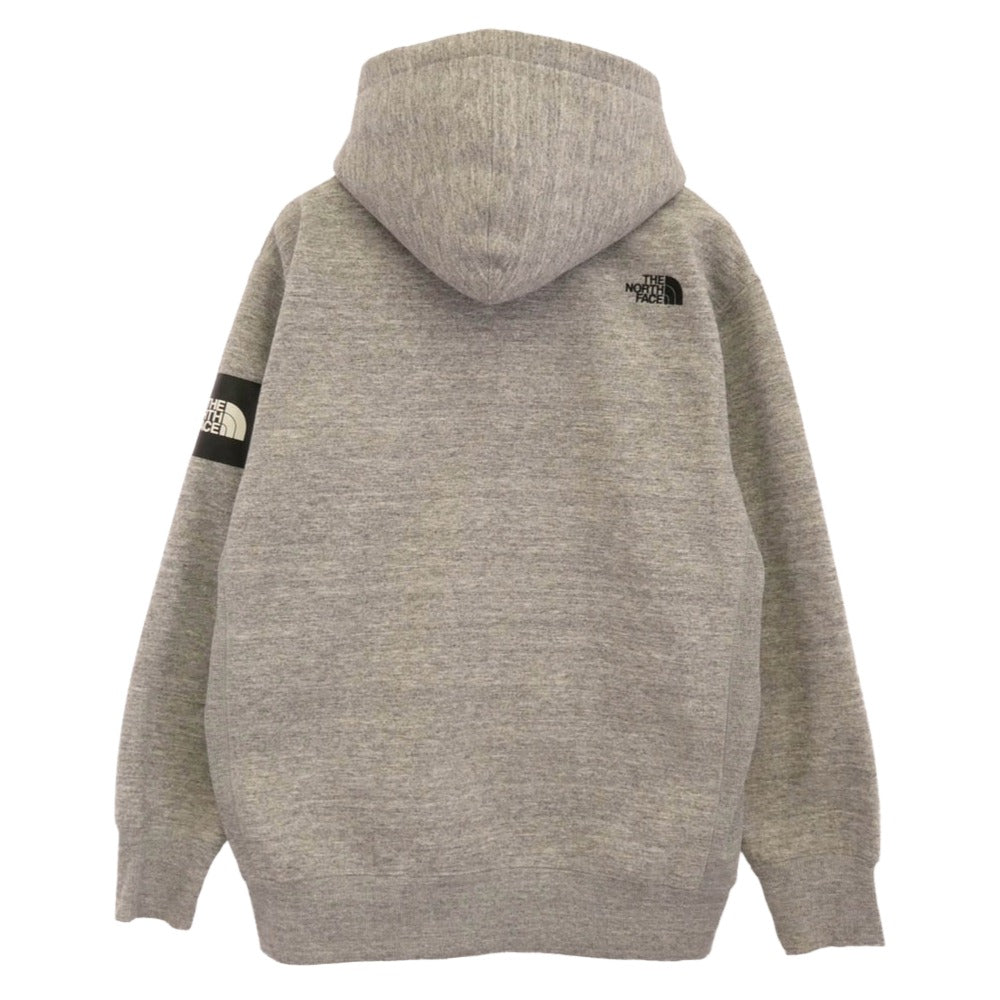 THE NORTH FACE ノースフェイス NT61836 Square Logo FullZip スクエア ロゴ フルジップ パーカー グレー系 M【中古】