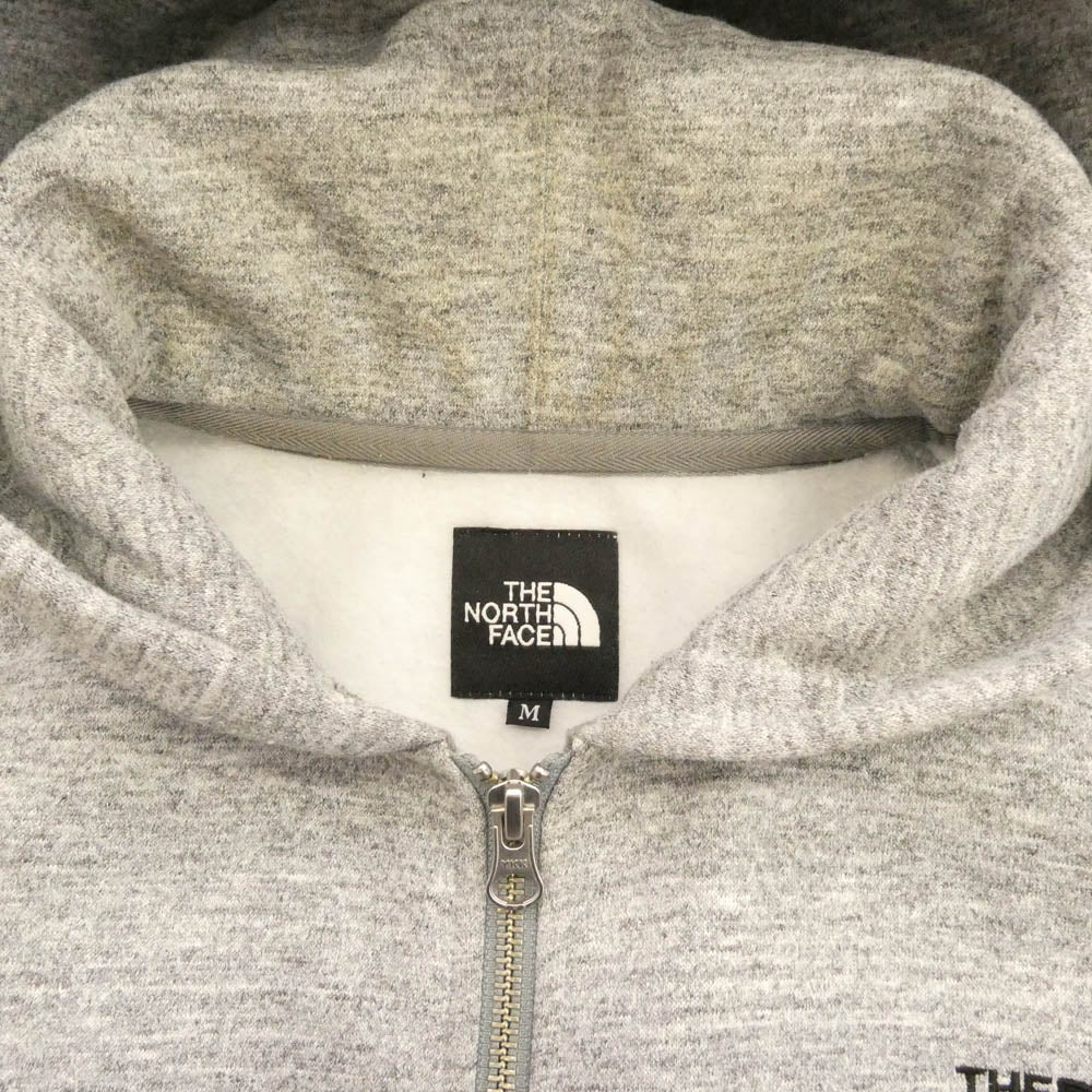 THE NORTH FACE ノースフェイス NT61836 Square Logo FullZip スクエア ロゴ フルジップ パーカー グレー系 M【中古】