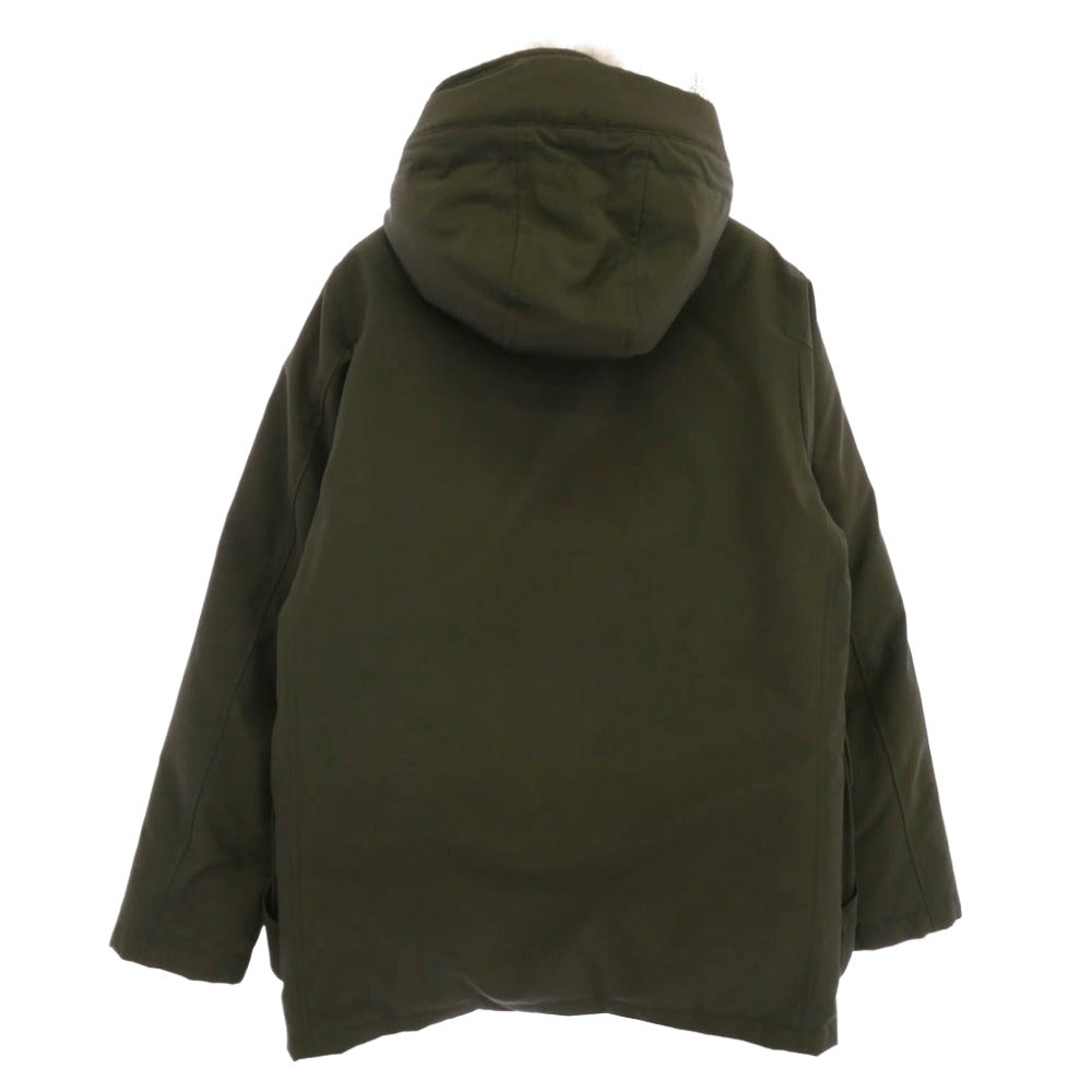 Danton ダントン JD-8535 DOWN PARKA JACKET ファー付き ダウン コート ジャケット モスグリーン系 38【中古】