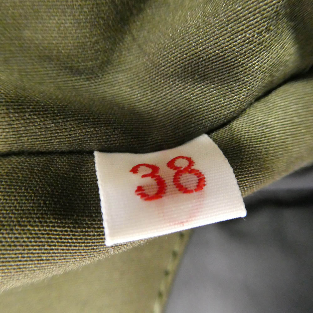 Danton ダントン JD-8535 DOWN PARKA JACKET ファー付き ダウン コート ジャケット モスグリーン系 38【中古】