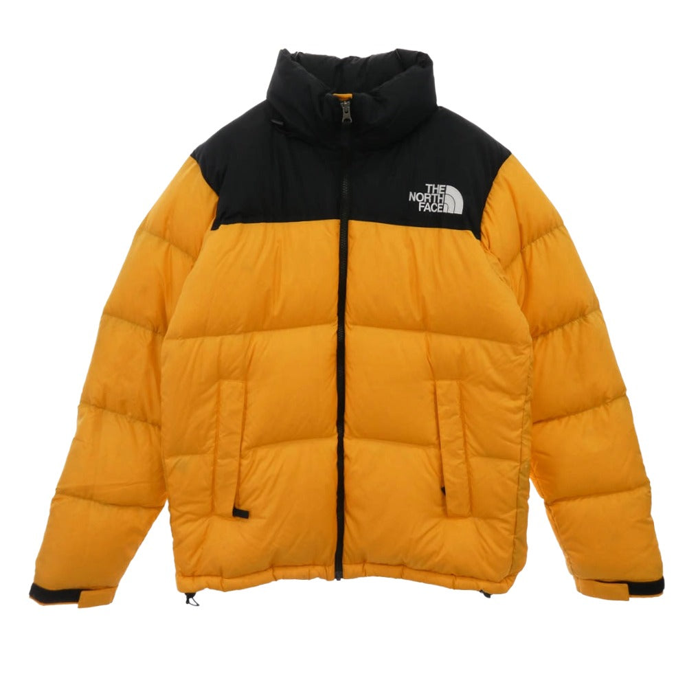 THE NORTH FACE ノースフェイス ND91841 NUPTSE JACKET ヌプシ ダウン ジャケット イエロー系 ブラック系 L【中古】